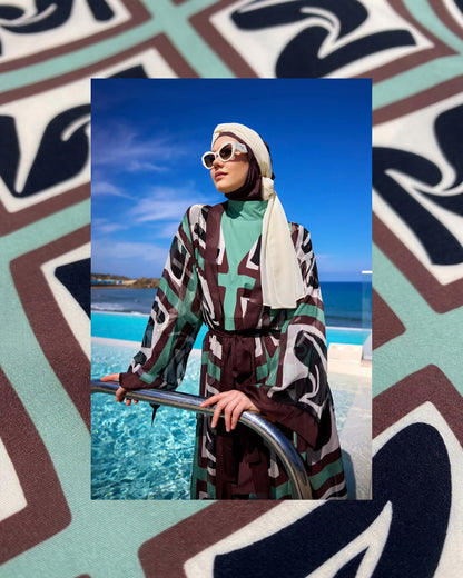 Lounge KIMONO Green Wood