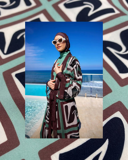 Lounge KIMONO Green Wood