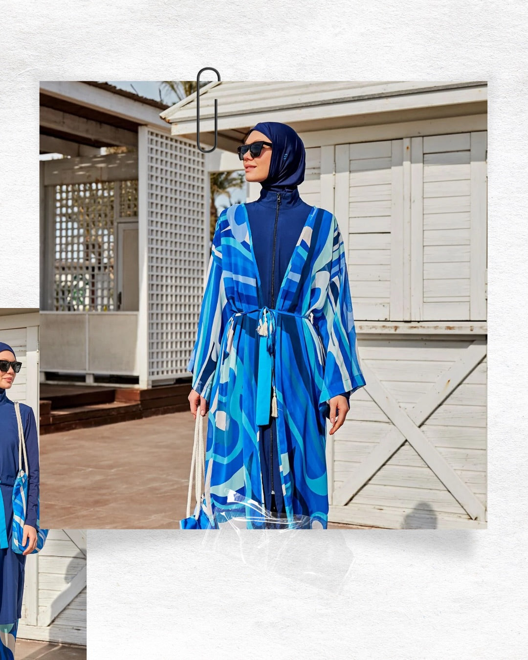 Luxury KIMONO Blue of Sea